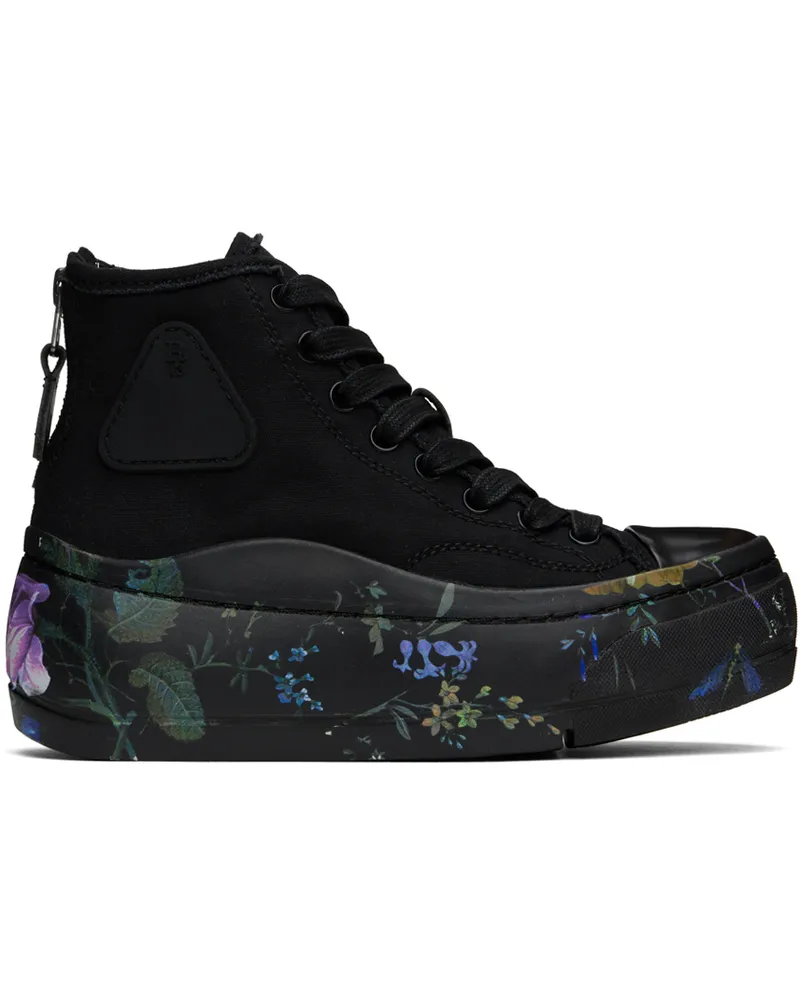 R13 Black Kurt High Top Sneakers Black