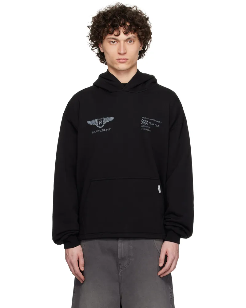 REPRESENT Black 'Team Rep' Hoodie Black