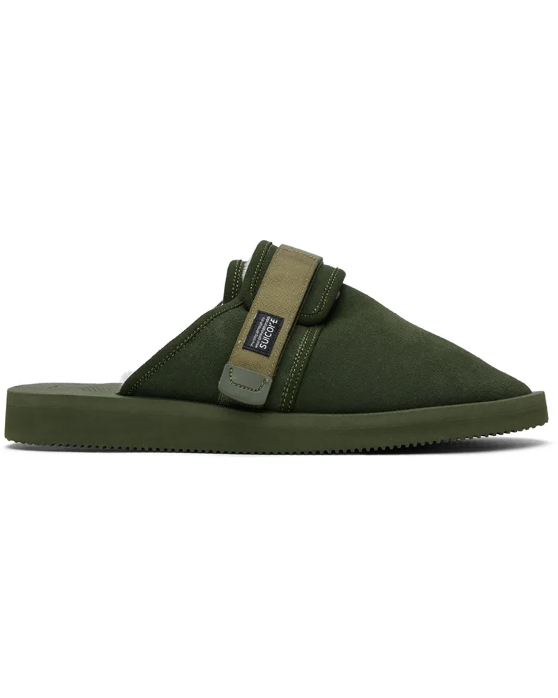 SUICOKE Green ZAVO-Mab Sandals Olive