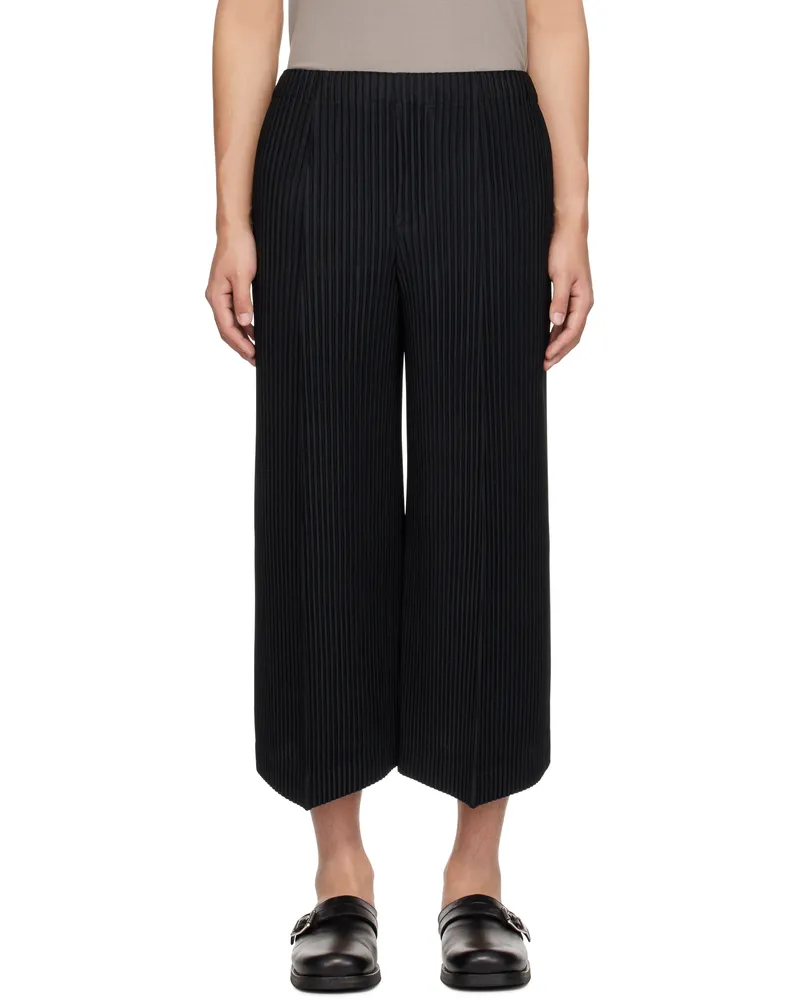 Issey Miyake Black Monthly Color December Trousers 15-black