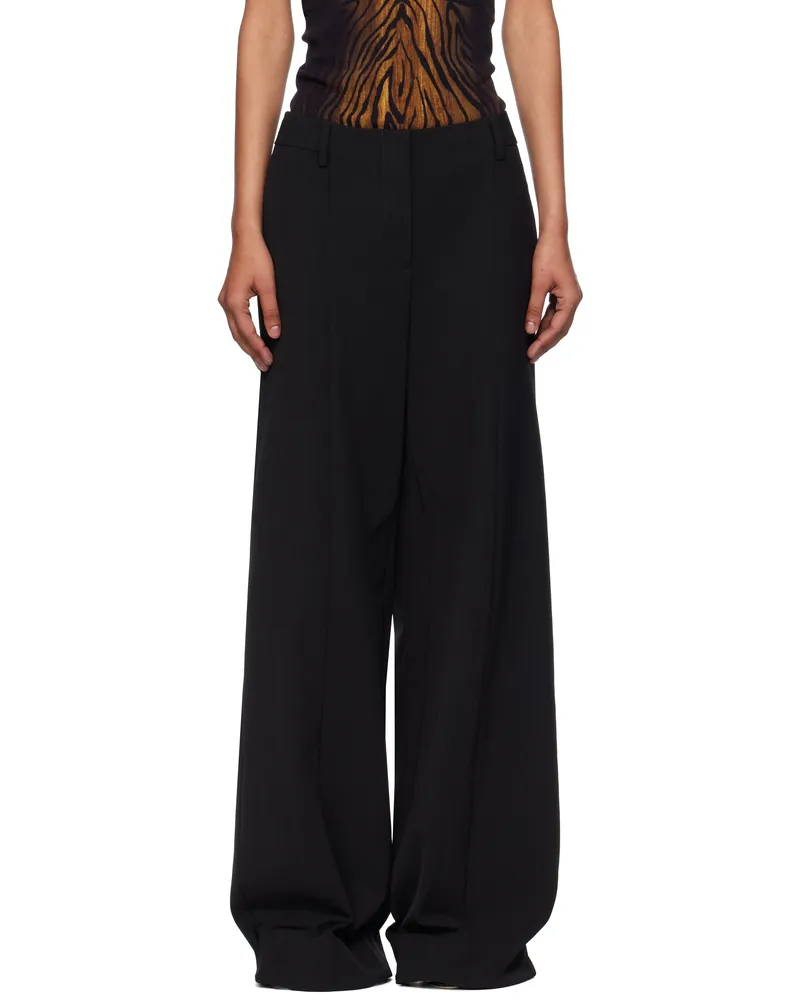 Jean Paul Gaultier Black 'The Stirrup' Trousers 00