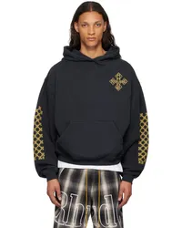 RHUDE SSENSE Exclusive Black Cross Hoodie Vtg