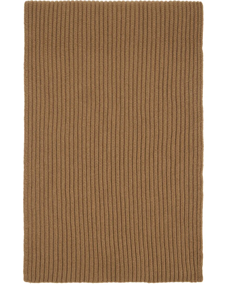 Joseph Tan Cardigan Stitch Scarf Camel