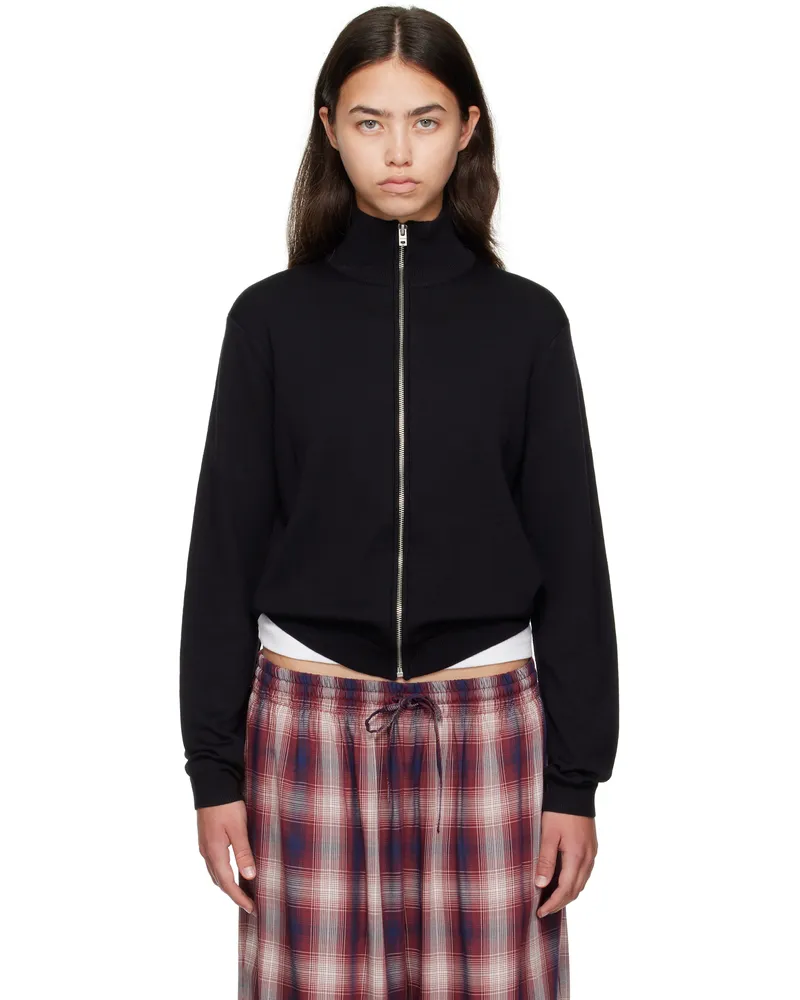 Acne Studios Black Zip Up Cardigan 900