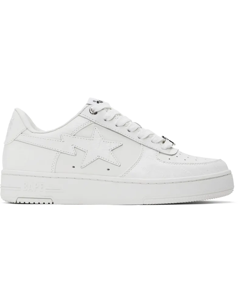 BAPE White 'BAPE' STA #3 Sneakers White