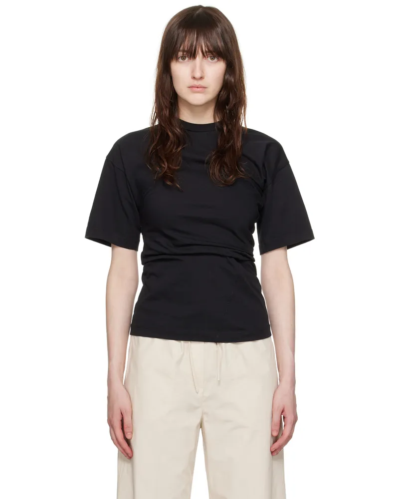 Totême Black Twisted T-Shirt 001