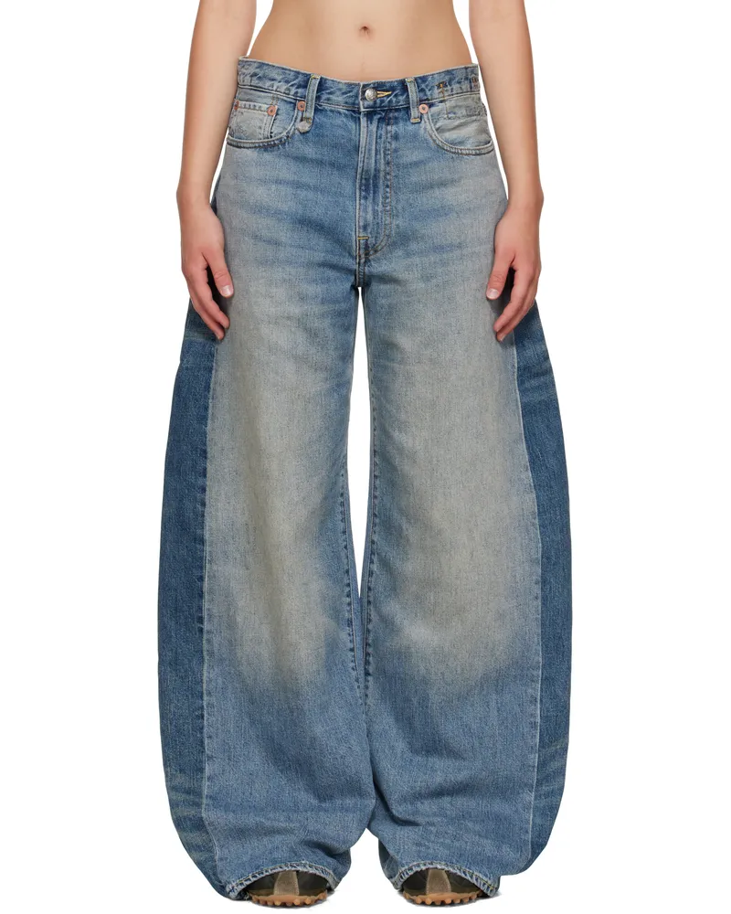 R13 Blue Insert D'Arcy Loose Jeans Vintage