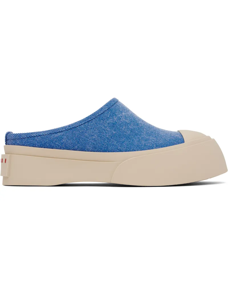 Marni Blue Pablo Sabot Slip-on Loafers 00b21