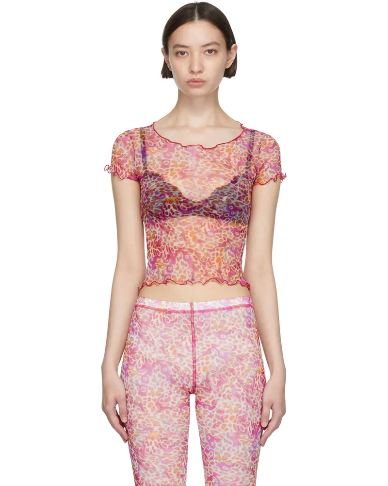 PRISCAVera Pink Nylon T-Shirt Lo