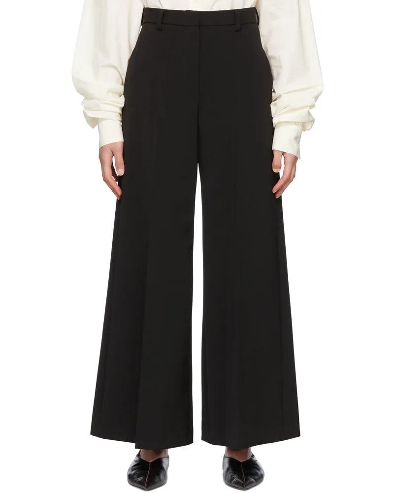 Rosetta Getty Black Flared Trousers Black