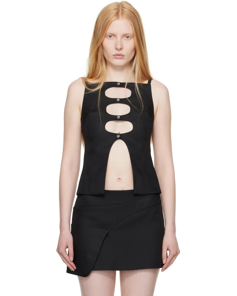 Sandy Liang Black Saguaro Top Black