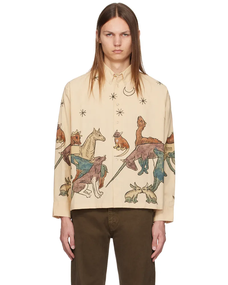 Carne Bollente Beige Moonlight Fauna Shirt Beige