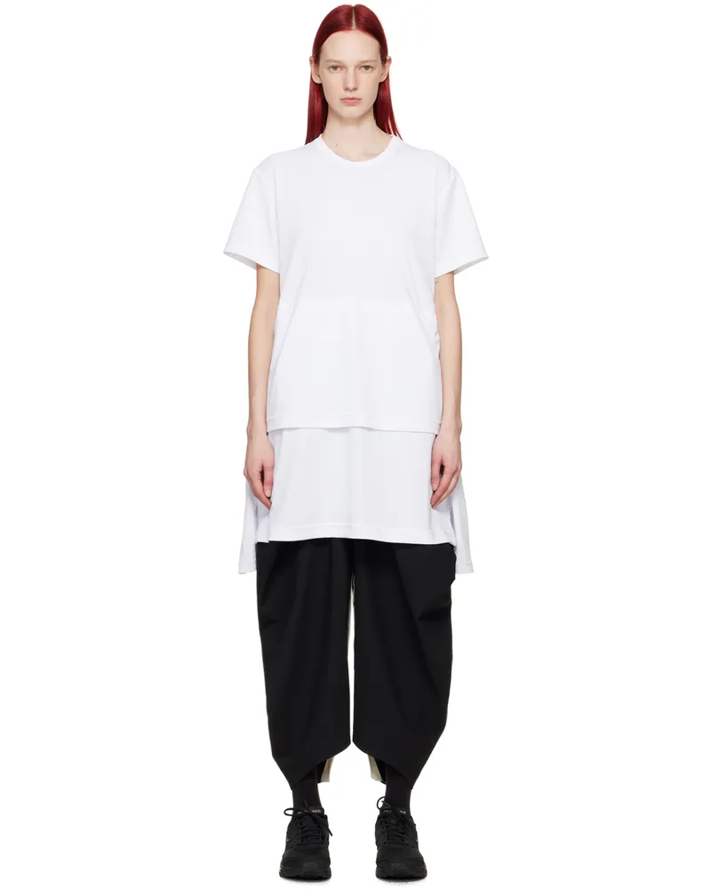Comme des Garçons White Layered Minidress 2