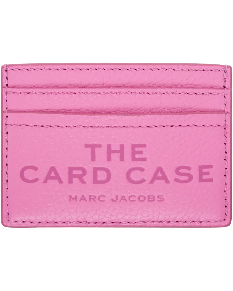 Marc Jacobs Pink 'The Leather Card Case' Card Holder 678