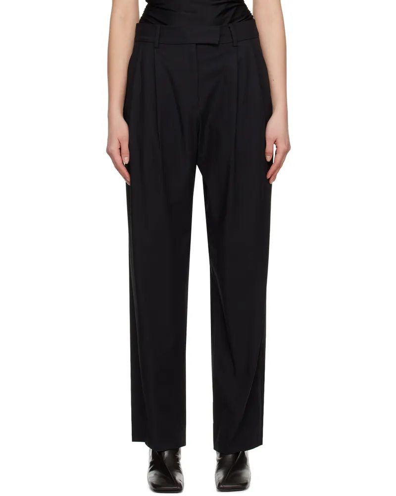Esse Studios Black Tailored Trousers Black
