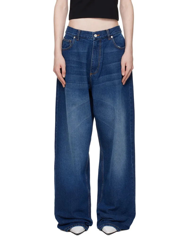 ABRA Blue Baggy Jeans Blue