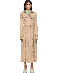 Charlotte Knowles Beige Issa Trench Coat Buff