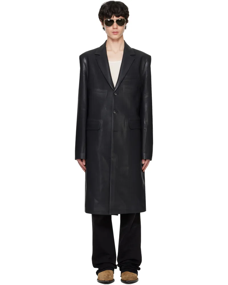 Diesel Black J-Denner Coat 93r