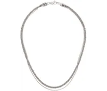 SSENSE Exclusive Silver Torsion Necklace