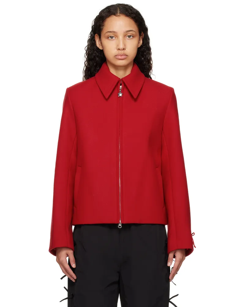 Sandy Liang Red Helsa Jacket 616