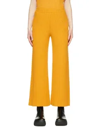 Proenza Schouler Yellow Cotton Lounge Pants Yellow