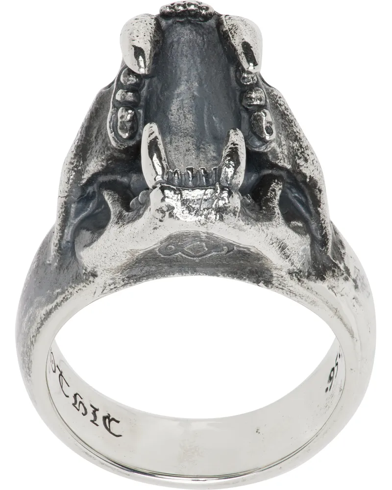 Yohji Yamamoto Silver Puma Skull Ring 1