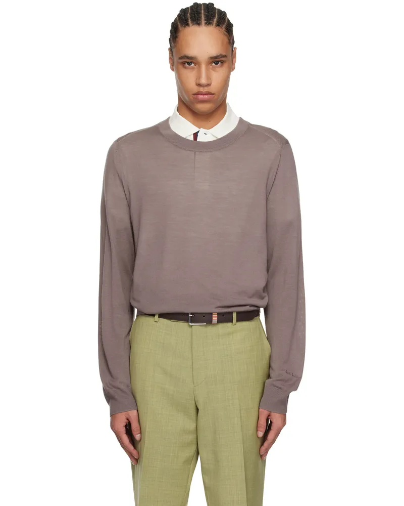Paul Smith Purple Merino Wool Sweater 55