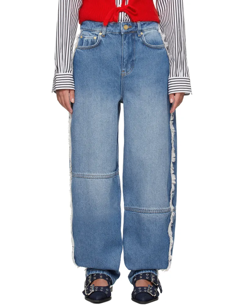 Ganni Blue Stary Jeans 566