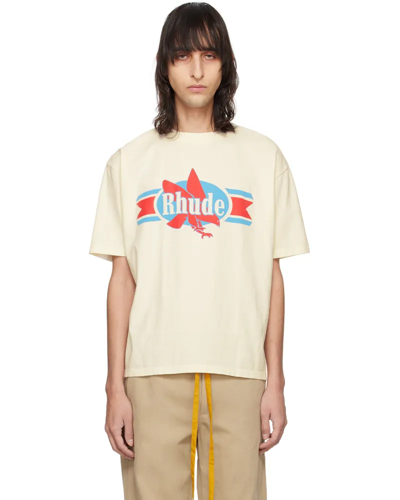 RHUDE Off-White Chevron Eagle T-Shirt Vtg