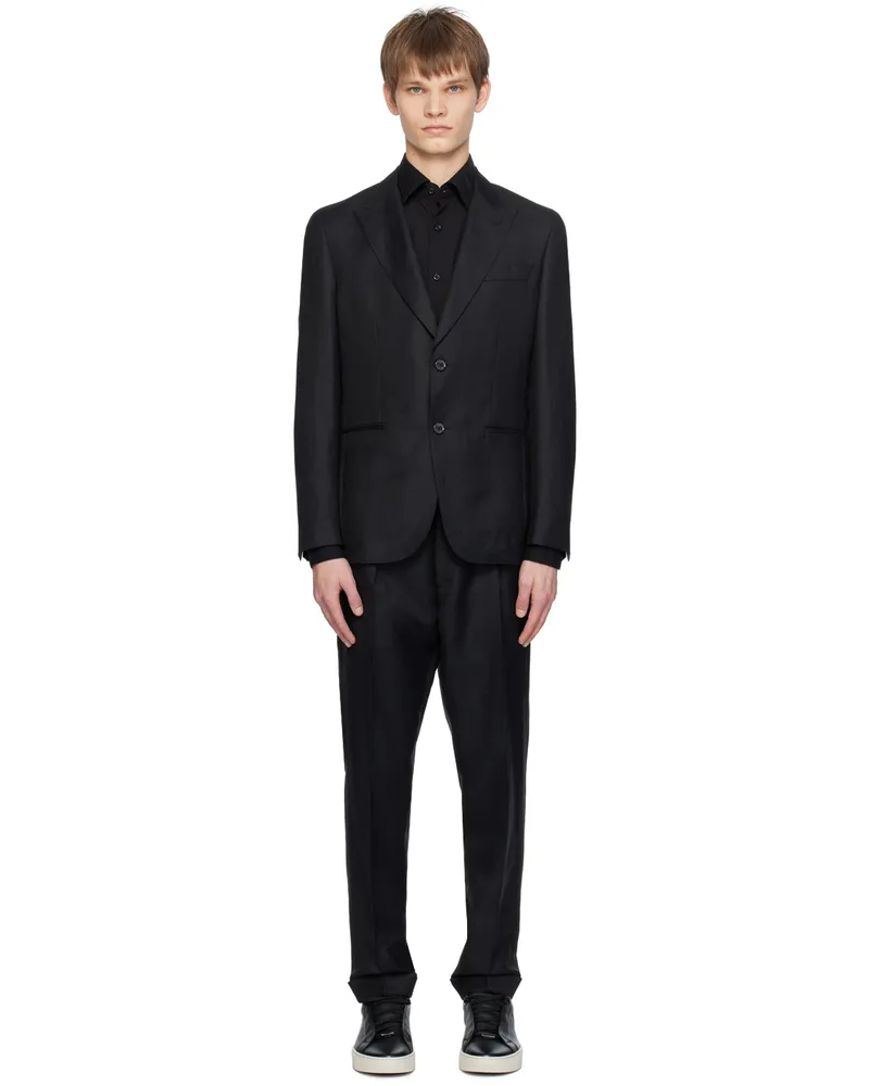 HUGO BOSS Black Slim-Fit Suit 001-black