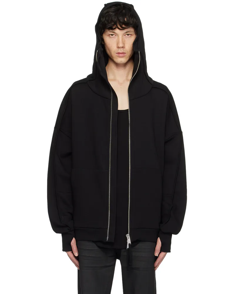 THOM KROM Black M SJ 645 Hoodie Black