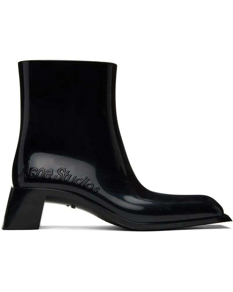 Acne Studios Black Rubber Boots 900