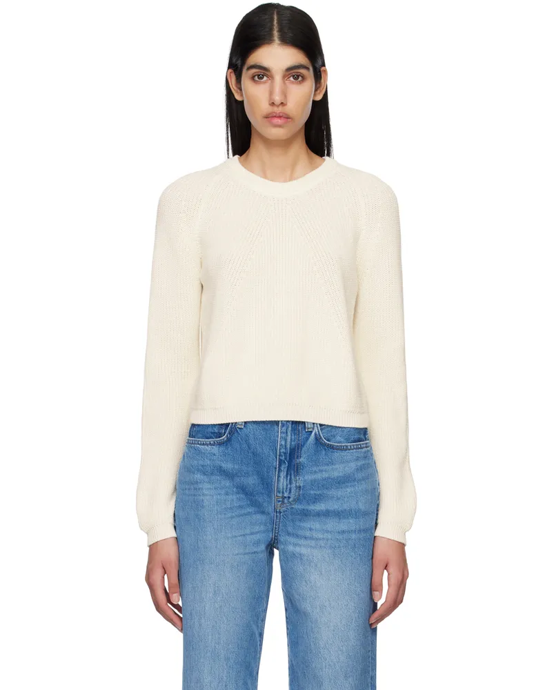 Joseph White Raglan Sweater 0045