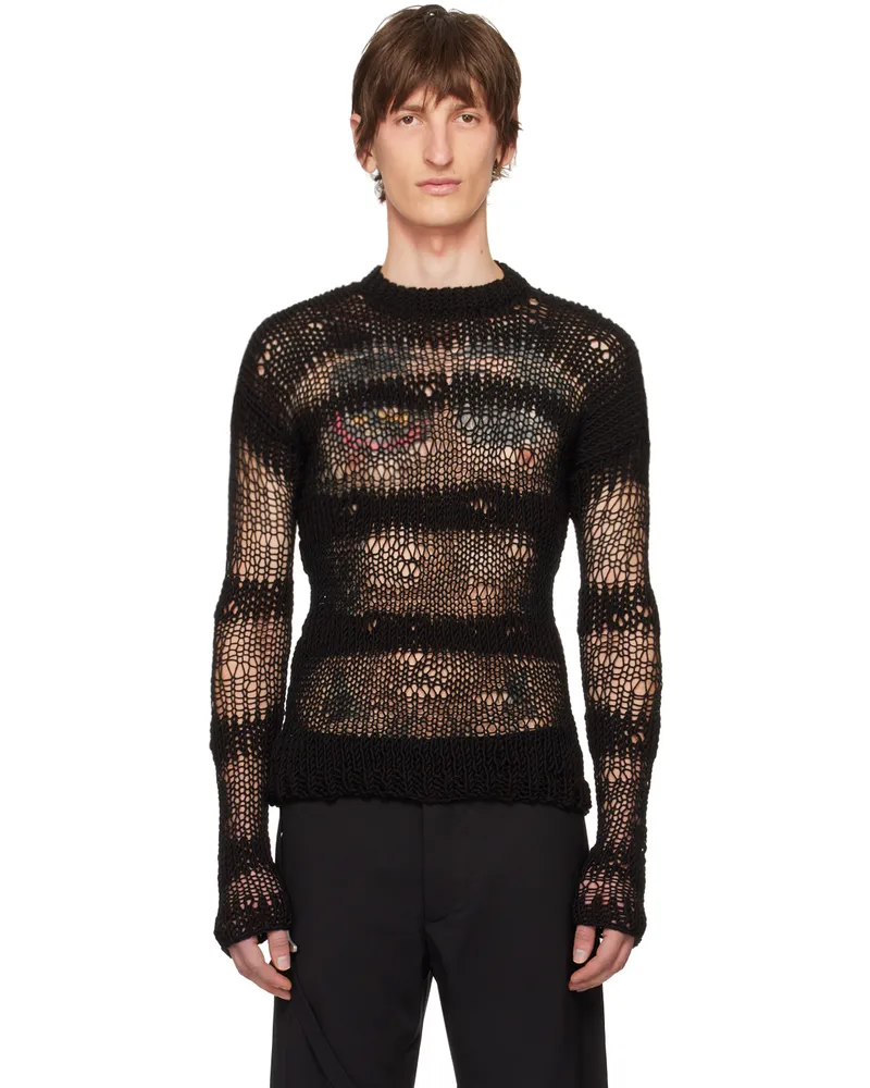 Heliot Emil Black Symbiotical Sweater Black