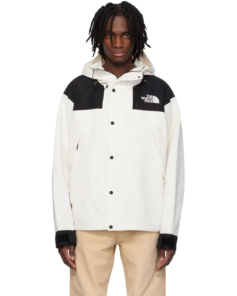The North Face Off-White & Black DRYVENT Mono Mountain Jacket White