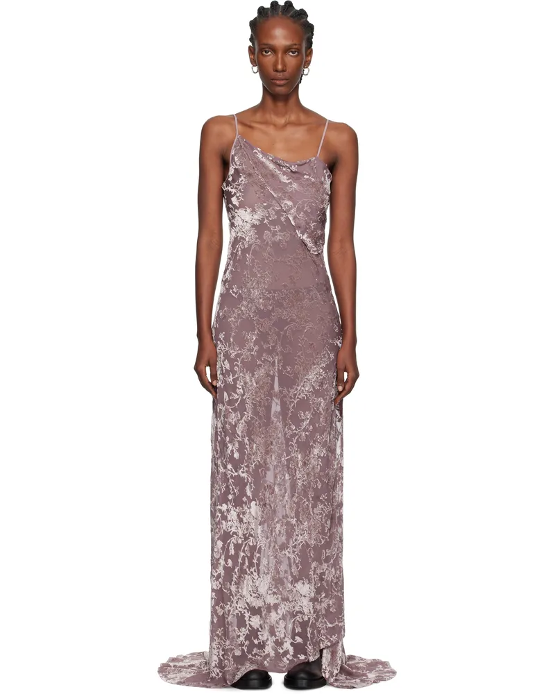 Ann Demeulemeester Pink Aaricia Bias Slip Maxi Dress Mary