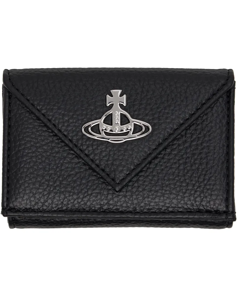 Vivienne Westwood Black Envelope Trifold Wallet N403