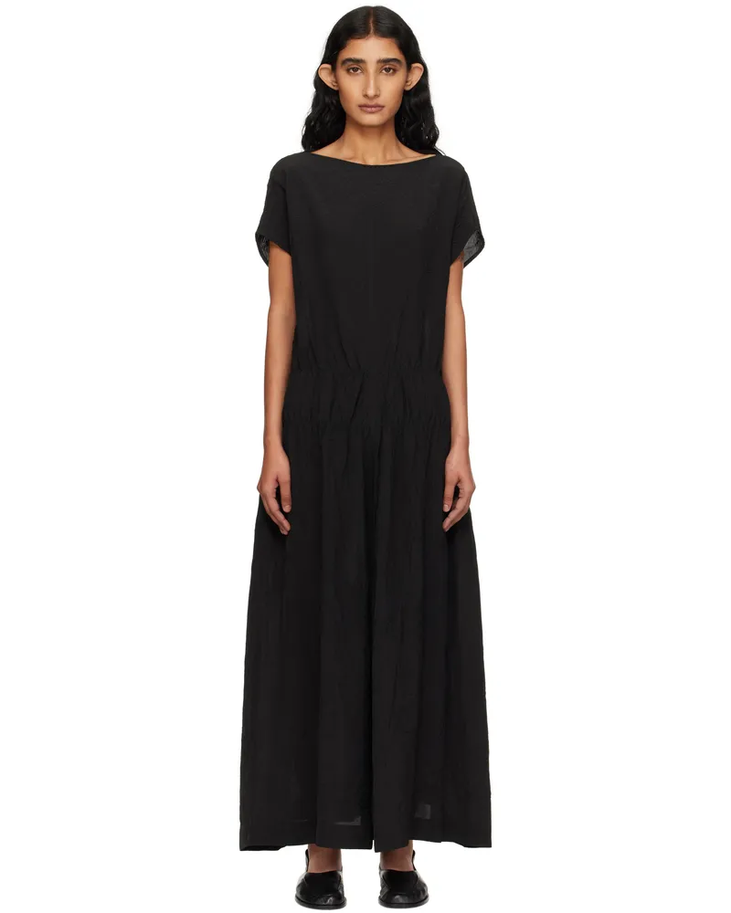 Studio Nicholson Black Simos Midi Dress Black
