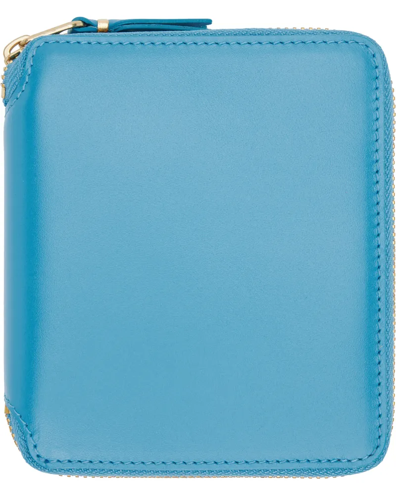 Comme des Garçons Blue Classic Leather Line Wallet Blue