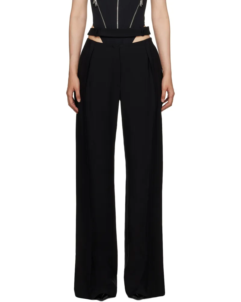 Thierry Mugler Black Fluid Trousers 1999