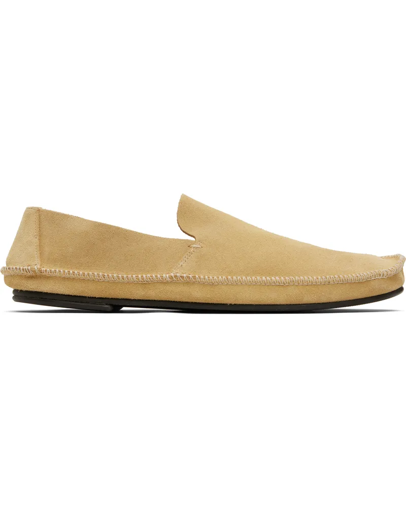 The Row Beige Tyler Loafers Yll