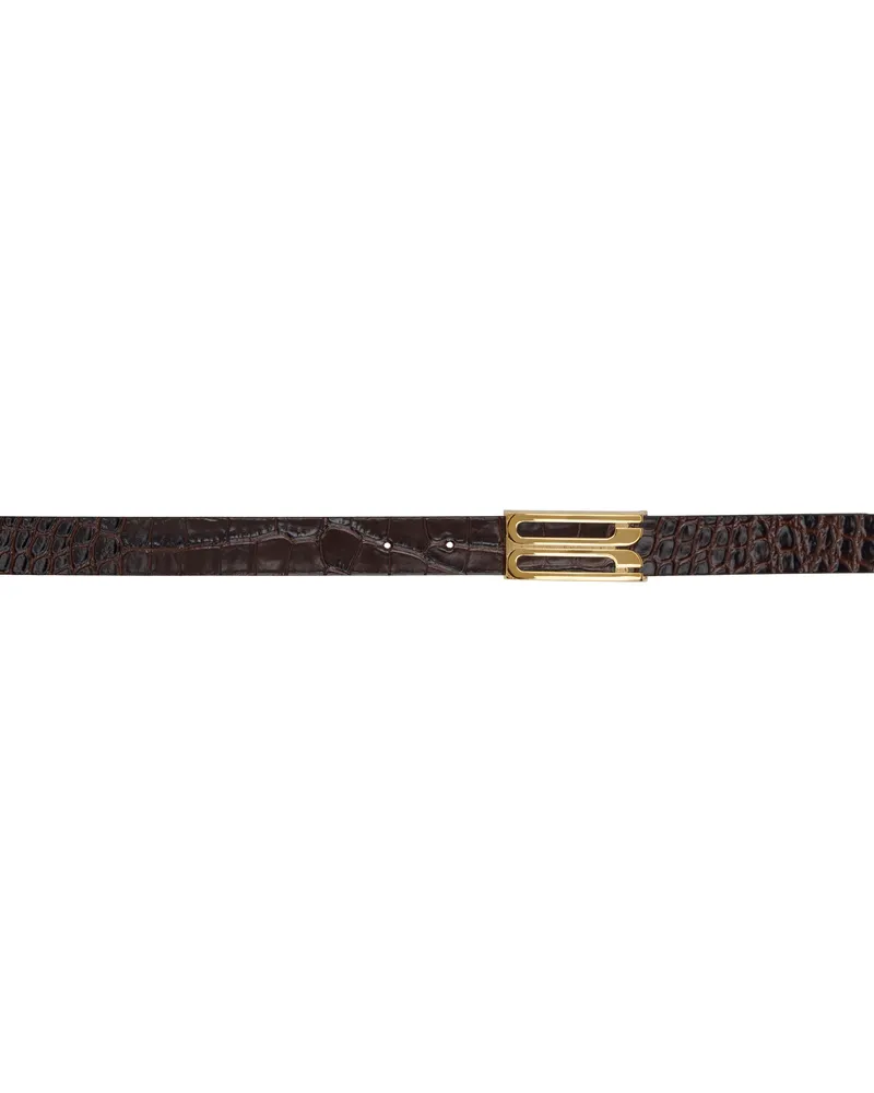 Victoria Beckham Brown Frame Belt Dark