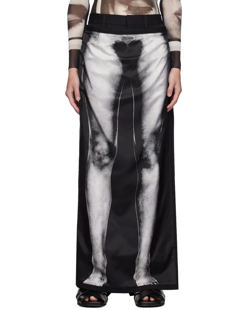 Jean Paul Gaultier Black 'The Body Marinière' Trousers 000001-black