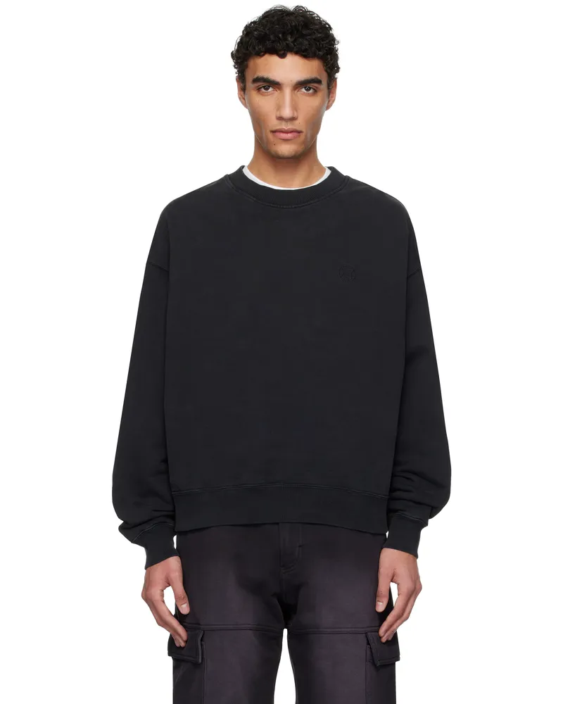 1017 ALYX 9SM Black Boxy Crewneck Sweatshirt Charcoal