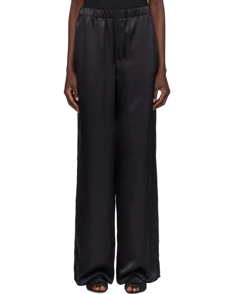 Ludovic de Saint Sernin Black Elasticized Waistband Trousers Black