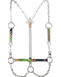 Vivienne Westwood Multicolor Combat Tartan Saff Printed Harness Combat