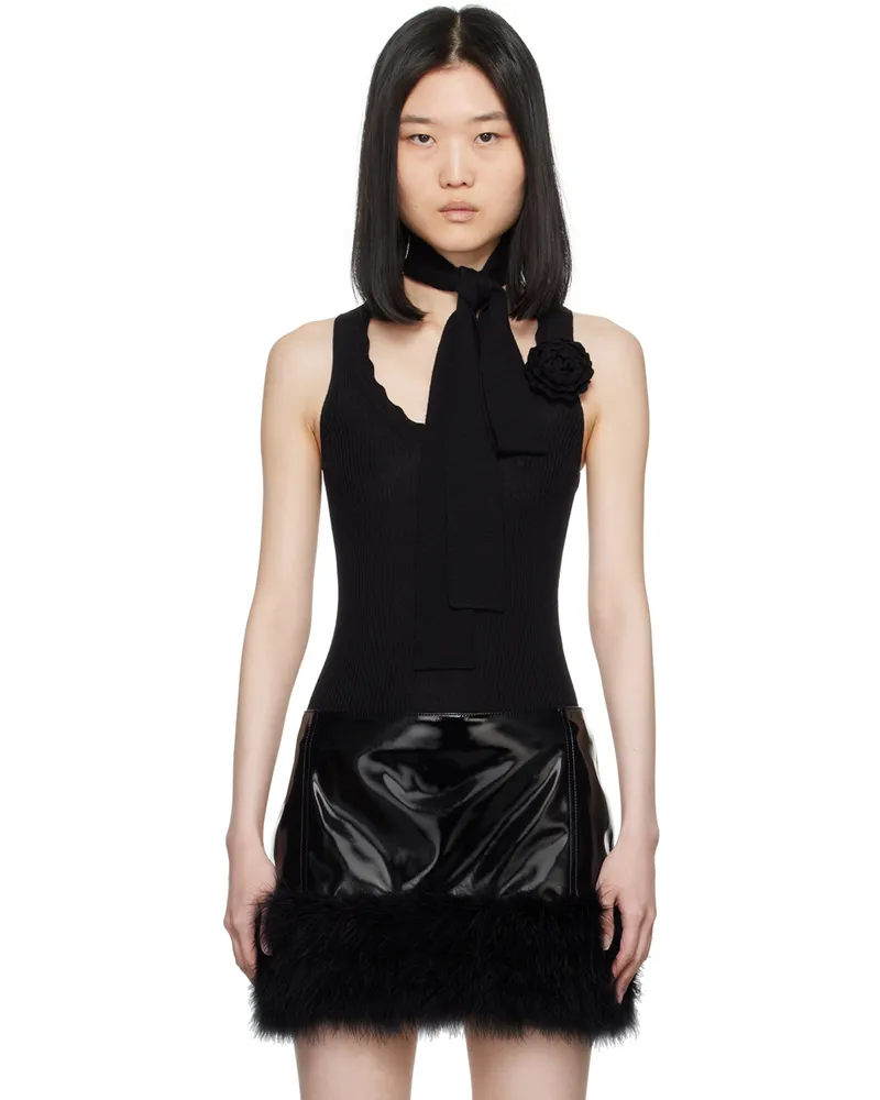 Blumarine Black Wool Tank Top Nblack