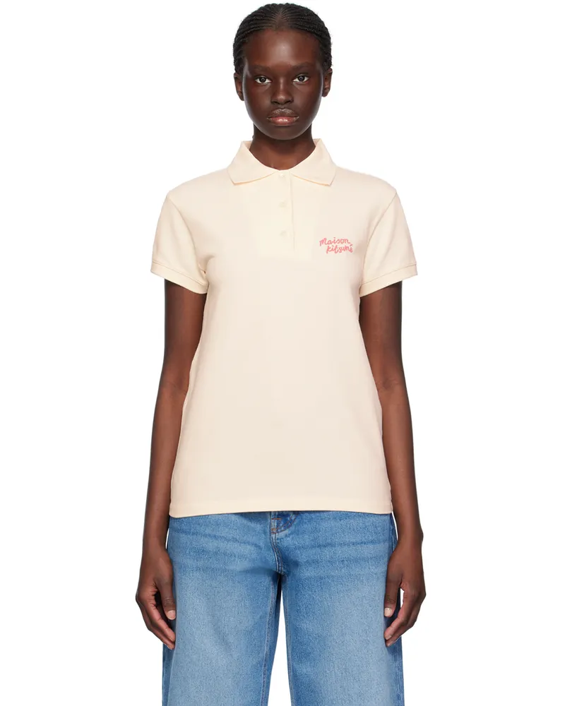 Kitsuné Pink Handwriting Polo P705