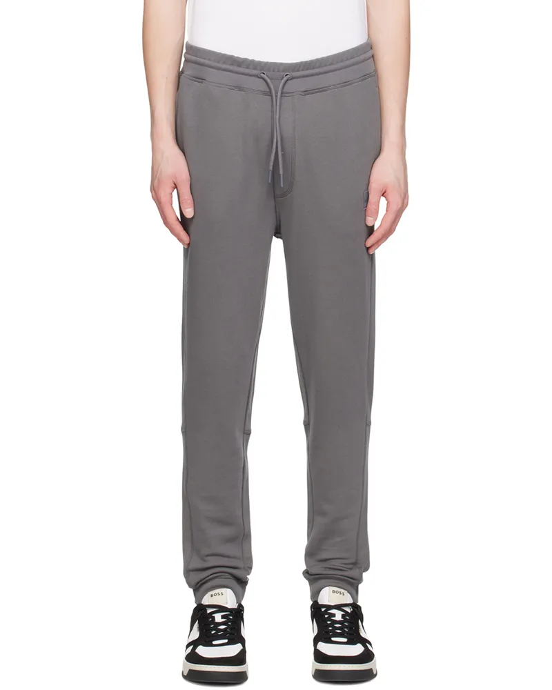 HUGO BOSS Gray Drawstring Sweatpants 029-dark