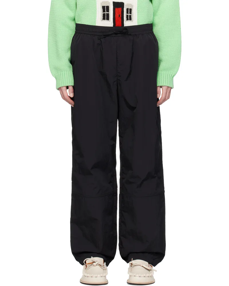 J.W.Anderson Black Panelled Track Pants 999